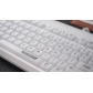 104+19 PC Frost Milk White Semitransparent Backlit Cool Keycaps Set Screen Printing for Cherry MX Mechanical Keyboard